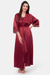 Amante Polyester Elastane Robe - Red — thumbnail 5